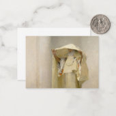 Carte De Correspondance Fumée d'Ambergris, 1880 par John Singer Sargent (Devant/Arrière en situation)