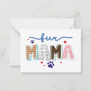 Carte De Correspondance Fun Mama