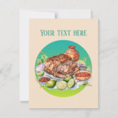 Carte De Correspondance Fun Mexican food ajouter (Devant)