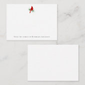 Carte De Correspondance Funérailles du cardinal rouge (Devant / Derrière)