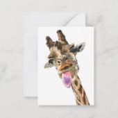 Carte De Correspondance Funny Birthday Card Joueuse Giraffe - Texte person (Dos)