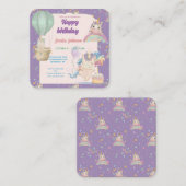 Carte De Correspondance Funny Birthday Unicorn (Devant / Derrière)