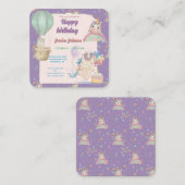 Carte De Correspondance Funny Birthday Unicorn (Devant / Derrière)