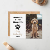Carte De Correspondance Funny Mothers Day Personnalisé Chien Maman Animal  (Devant/Arrière en situation)