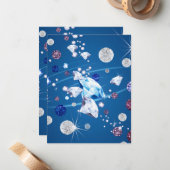 Carte De Correspondance Galaxie de diamant 12 (Devant/Arrière en situation)