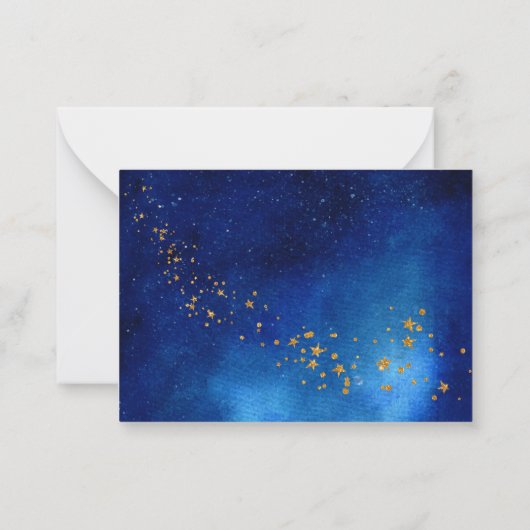 Carte De Correspondance Galaxie spatiale étoile merci (Dos)