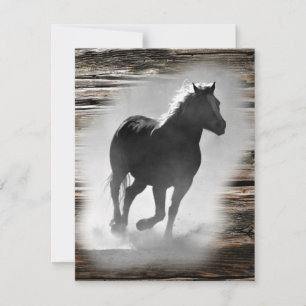 Carte De Correspondance Galloping de Wild Horse