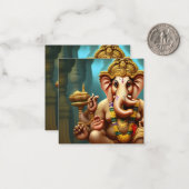 Carte De Correspondance Ganesh prend un selfie (Devant/Arrière en situation)