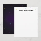 Carte De Correspondance Garçon de jeu vidéo (Devant / Derrière)