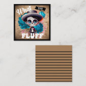 Carte De Correspondance Garçon Mignon Crâne de Sucre (Devant / Derrière)