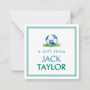 Carte De Correspondance Garçons de football Cadeau personnalisé Enclosure