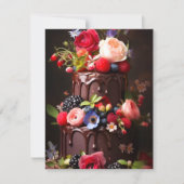Carte De Correspondance Gâteau au chocolat (Devant)