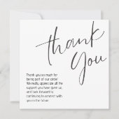 Carte De Correspondance generic thank you note (Devant)