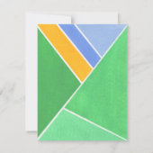 Carte De Correspondance Géométrie verte (Dos)
