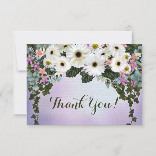 Carte De Correspondance Gerbera Daisies Swag (Devant)