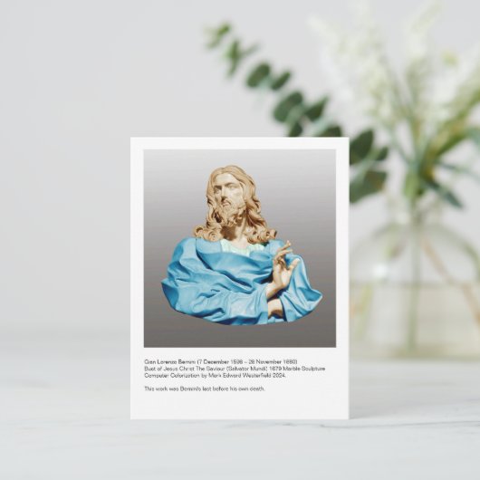 Carte De Correspondance Gian Lorenzo Bernini Bust of Christ 1679 (Debout devant)