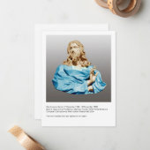 Carte De Correspondance Gian Lorenzo Bernini Bust of Christ 1679 (Devant/Arrière en situation)