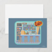Carte De Correspondance Gilmore Girls | Luke's Diner Graphic (Devant / Derrière)