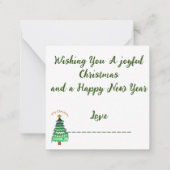 Carte De Correspondance Ginger Bread Man : (Dos)