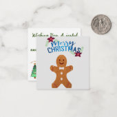 Carte De Correspondance Ginger Bread Man : (Devant/Arrière en situation)