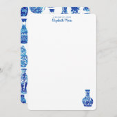 Carte De Correspondance Ginger Jar stationnaire (Devant / Derrière)