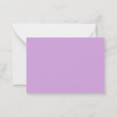 Carte De Correspondance Gingham Violet Pastel pour Enfants (Dos)