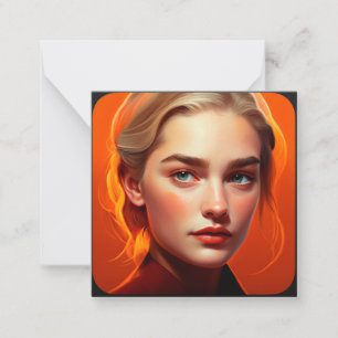 Carte De Correspondance Girl with blue eyes