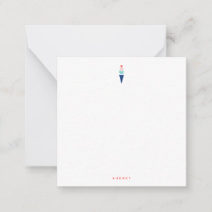 Carte De Correspondance Glace Tendance Rose Nom Personnalisé Moderne