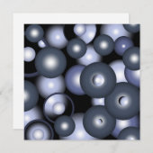 Carte De Correspondance Global Concentric Circle Orbital Art Abstrait (Devant / Derrière)