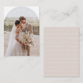 Carte De Correspondance Gloire à Dieu typographie d'arc moderne  (Devant / Derrière)