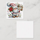 Carte De Correspondance Gnome de Noël mignon (Devant / Derrière)