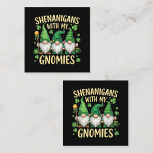 Carte De Correspondance Gnome du trèfle porte-bonheur de la Saint-Patrick