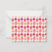 Carte De Correspondance Gnome fraise (Dos)