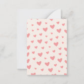 Carte De Correspondance Gnome Mignon Tenant un Cœur pour la Saint-Valentin (Dos)