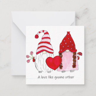 Carte De Correspondance Gnome Saint-Valentin Un amour comme aucun autre gn
