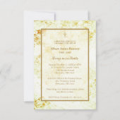 Carte De Correspondance Golden Funeral Butterfly Motivational Quote (Dos)