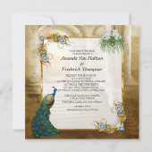 Carte De Correspondance Golden Royal Peacock Temple Dreams (Dos)