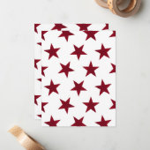 Carte De Correspondance Golden Stars Motif 7 (Devant/Arrière en situation)