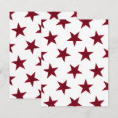 Carte De Correspondance Golden Stars Motif 7 (Devant / Derrière)