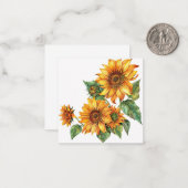 Carte De Correspondance Golden Summer Sunfleurs (Devant/Arrière en situation)