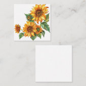 Carte De Correspondance Golden Summer Sunfleurs (Devant / Derrière)