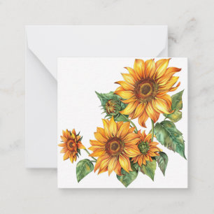 Carte De Correspondance Golden Summer Sunfleurs