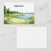 Carte De Correspondance Golf (Devant / Derrière)