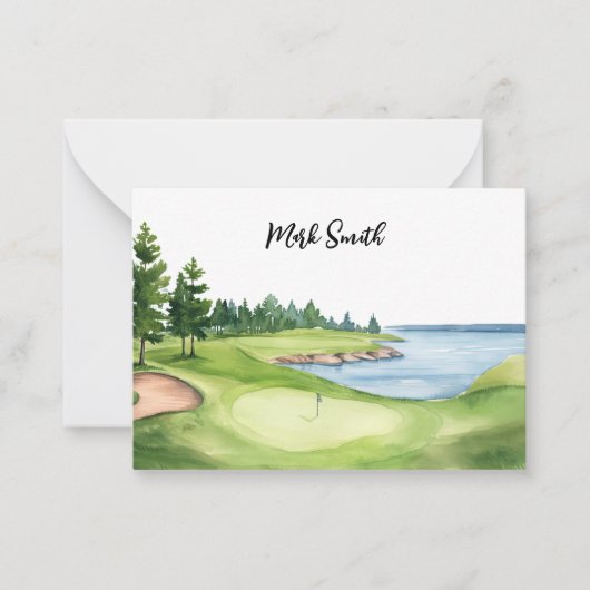 Carte De Correspondance Golf (Devant)