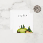 Carte De Correspondance Golf avec des cadeaux de nom pour golfeur (Devant/Arrière en situation)