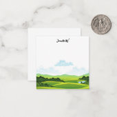 Carte De Correspondance Golf avec nom de golfeur (Devant/Arrière en situation)