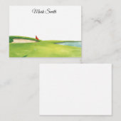 Carte De Correspondance Golf Course with your name (Devant / Derrière)