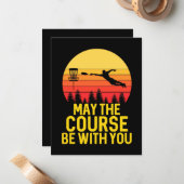 Carte De Correspondance Golf sur disque avec vous (Devant/Arrière en situation)