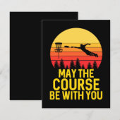 Carte De Correspondance Golf sur disque avec vous (Devant / Derrière)