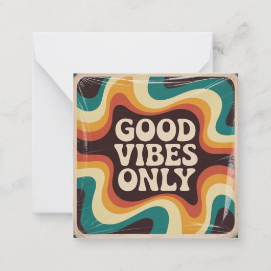Carte De Correspondance Good Vibes Only (Devant)